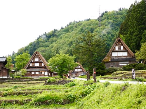 世界遺産の合掌造り