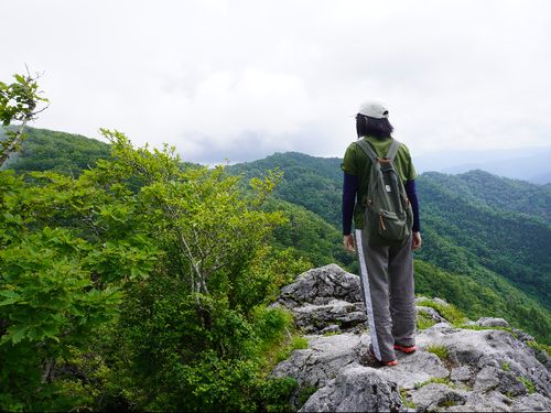 美しい白岩山の山頂