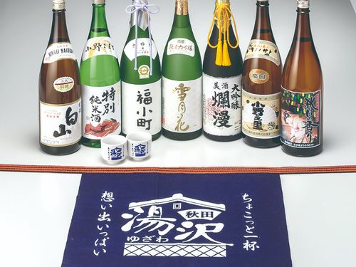 城下町の名残から、１つの街に4つの酒蔵が集結しているユニークさ。お米と水が甘い湯沢では、日本酒も甘く華やかな味が特徴的です。