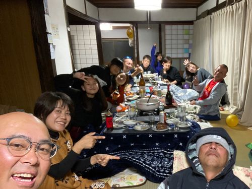 地域住民の皆さんと鍋パーティー！