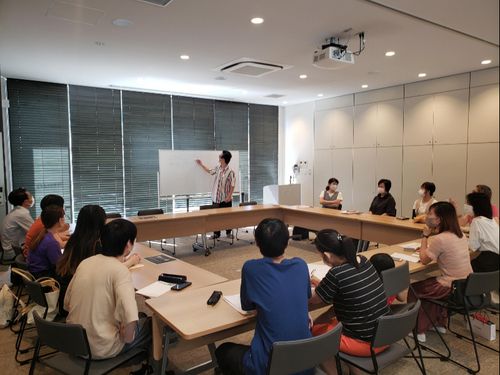 多国籍住民との交流の様子