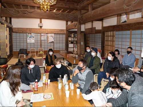 坊主ＢＡＲでは、地域の皆さんと熱く語り合いました！