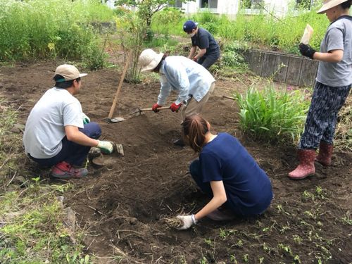 地域の人を巻き込んで畑をつくってみたり。