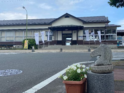 常磐線 小高駅前写真
