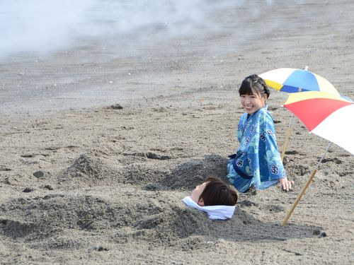 世界有数の天然砂蒸し温泉。