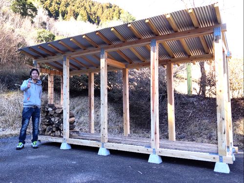 未経験でも、薪小屋をつくっちゃいました