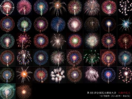 全国花火競技大会での競技花火