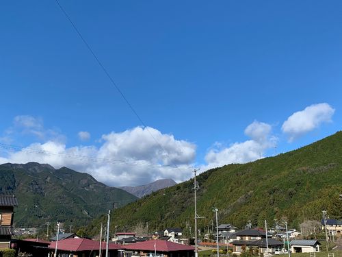 教室からの1枚です。自然がすぐに手に届く環境です。
