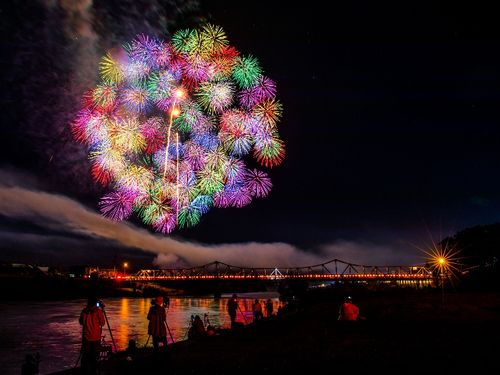 最上川花火大会（8月開催）