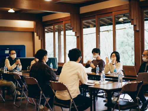 中棚荘でのワークショップ