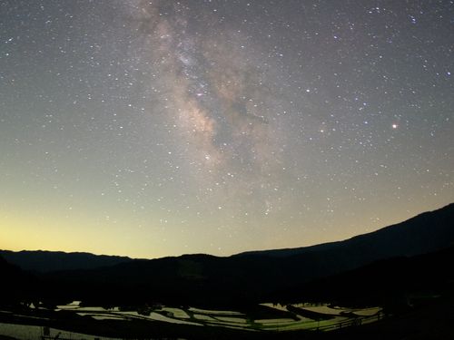 養父市の自然-星空と棚田-