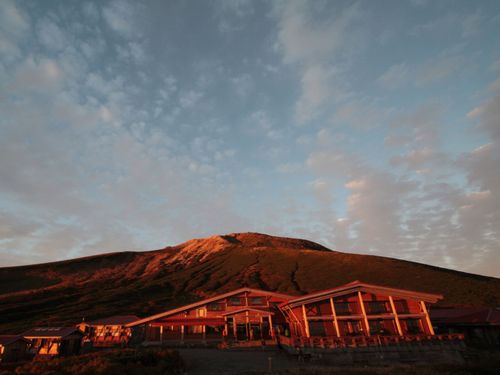 霊峰白山での夜明け