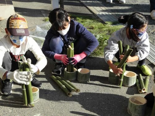 冬のミニ門松作り
