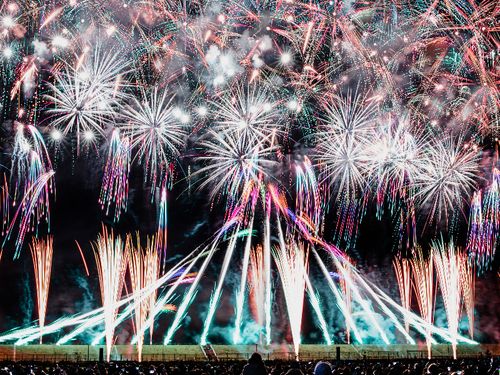 R3年10月3度目の大会を開催。全国23の花火会社が参加。