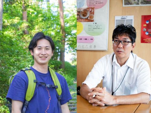 登壇者⑥一般社団法人 陸前高田市観光物産協会　右：事務局長 桒久保博夫さん／左：協力隊スタッフ 多勢太一さん）