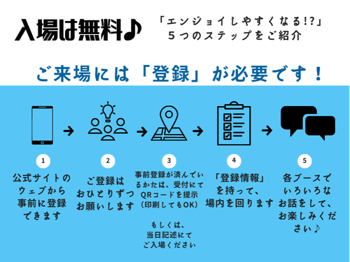 ご参加のためのおすすめ5ステップ♪