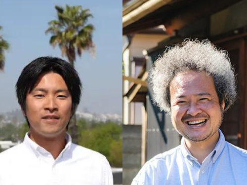 代表の野津（左）と営業の小松（右）です