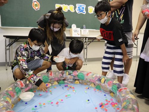 温海ふれあいセンター遊び場計画「子ども夏祭り」