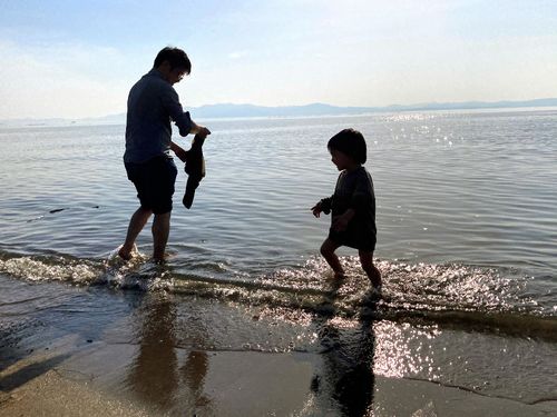 琵琶湖まで 家から車で約20分で琵琶湖に到着