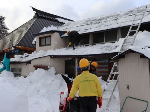 屋根の雪が全部取れると気持ちいいですね♫