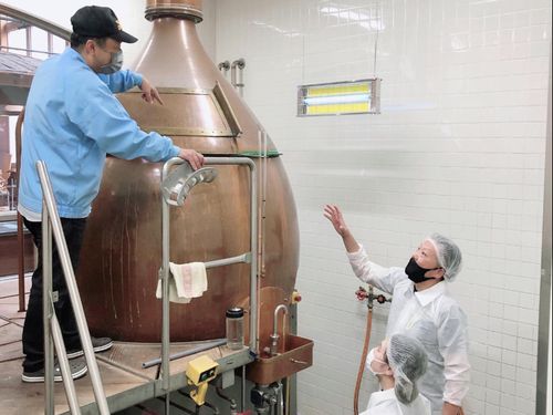 京都でビール製造を学びました