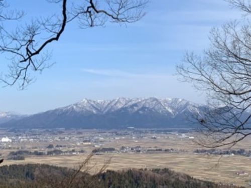 市内菩提寺山山頂からの眺め