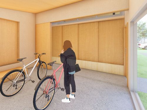 内観パース（ユーティリティー土間）