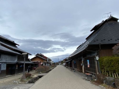 視察で訪れる「海野宿」周辺