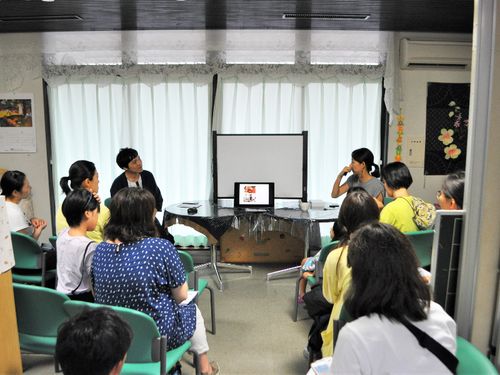 まち記者育成のための研修会の様子
