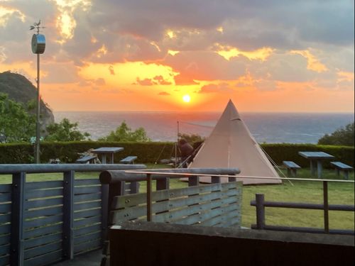 夕陽が海に沈んでいく眺めは格別です！