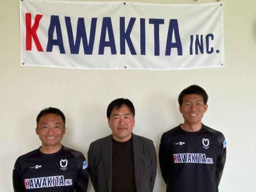 U-18監督松森さん(左)、ダイレクター河野さん(中)、U-15監督渡邊さん(右) 