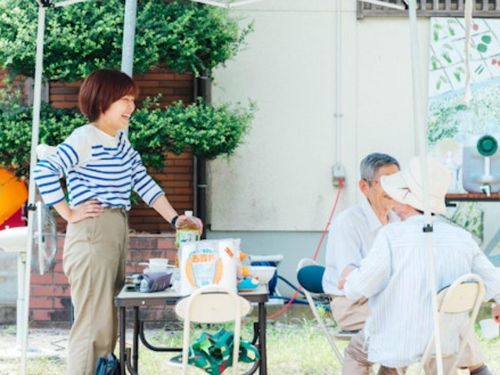 竹野地区でコミュニティナースとして活動する赤嶺さん