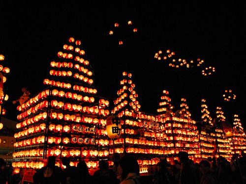 松川町の一大イベント　提灯祭り
