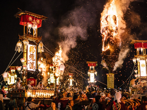 無形民俗文化財となっている「あばれ祭」