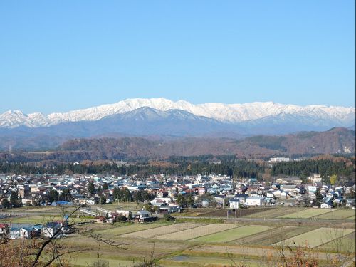 西会津町の俯瞰図
