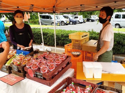 農家の仲間がイベント「はぎマルシェ」に出店！