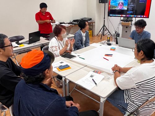 イノベーんちゅ伴走支援中間発表会の様子