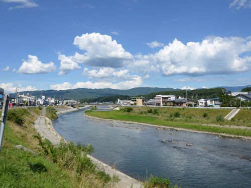 天竜川とアルプス、毎日癒される景色です