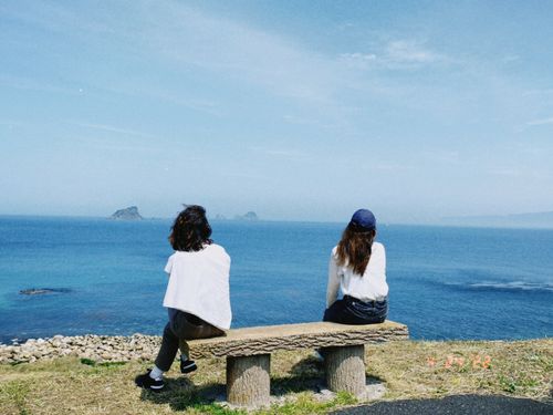 休日は海を眺めてぼんやりしてみたり、、