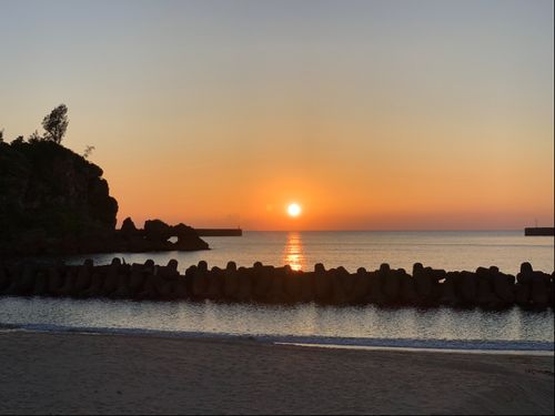 夕日