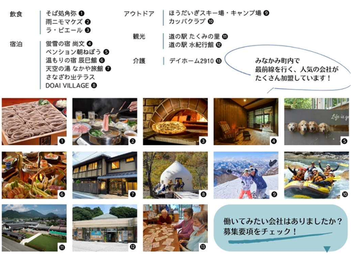 みなかみ町内で、最前線を行く人気の事業者が集結！