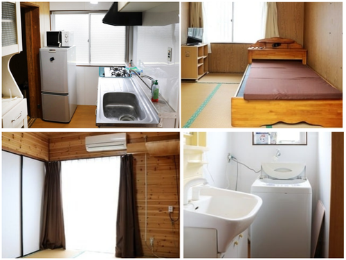 移住者用の寮。