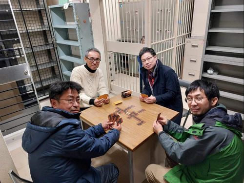 銀行跡の金庫内で産官金の人々と！