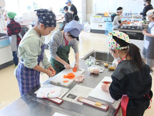 しかべっ子教室での料理教室