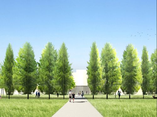 複合施設はなのわ外観パース