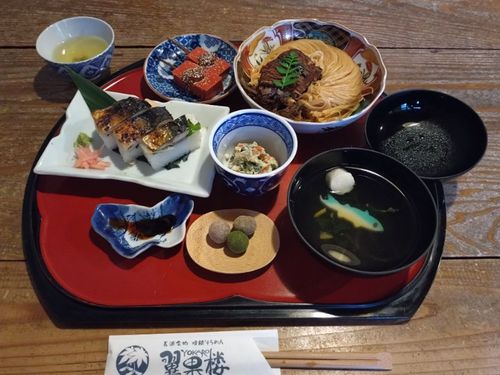 焼鯖そうめんが美味しい翼果楼さんのお千代膳(焼き鯖寿司つき）