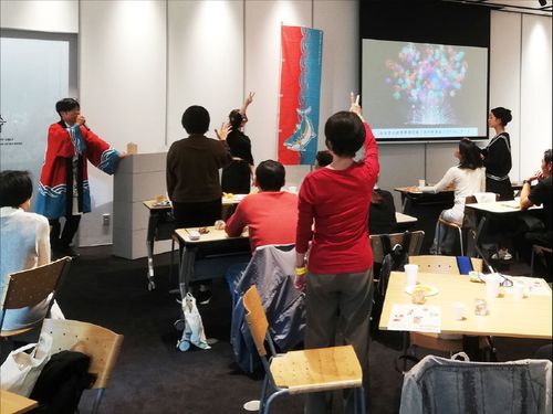 日本橋で開催した寄付者招待ランチでのじゃんけん大会