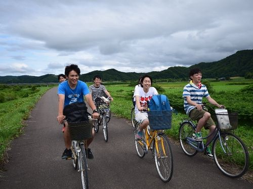 大学生とサイクリングマップづくり