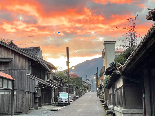 宿場町の雰囲気も。散歩に最適な静けさです