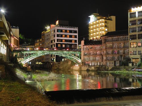 飯坂地区の十綱橋